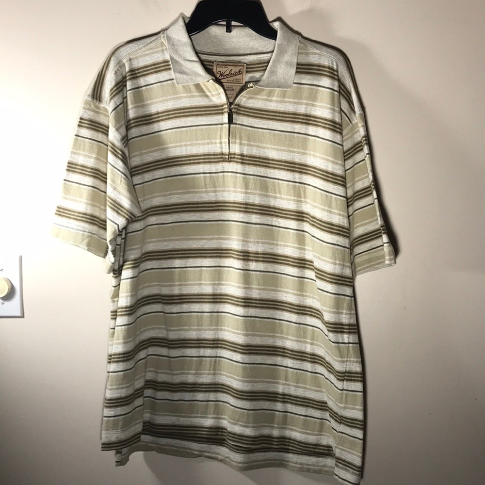 Woolrich Men’s Polo 1/4 zip shirt top M